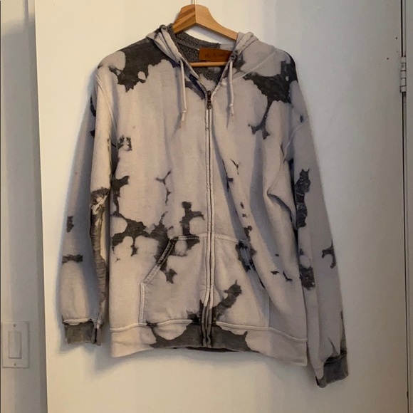 Hand Dyed Zip Up Hoodie - Picture 1 of 4